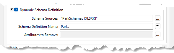 Using Schema Definition Name to override attribute definitions